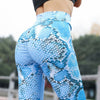 Sexy Women's Snake Skin Printed Sport Leggings