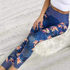 Women's Leaf Pattern Fitness Leggings